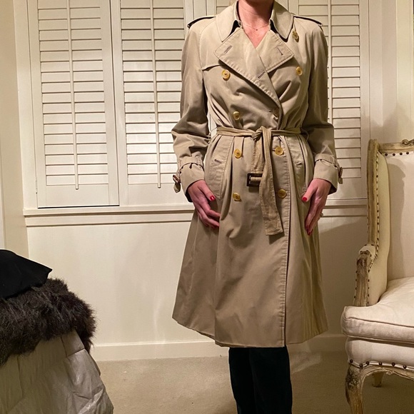 M-L Burberry trench coat with removable wool insert